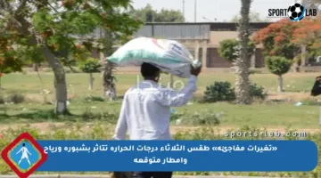 «تغيرات مفاجئة» طقس الثلاثاء درجات الحرارة تتأثر بشبورة ورياح وأمطار متوقعة